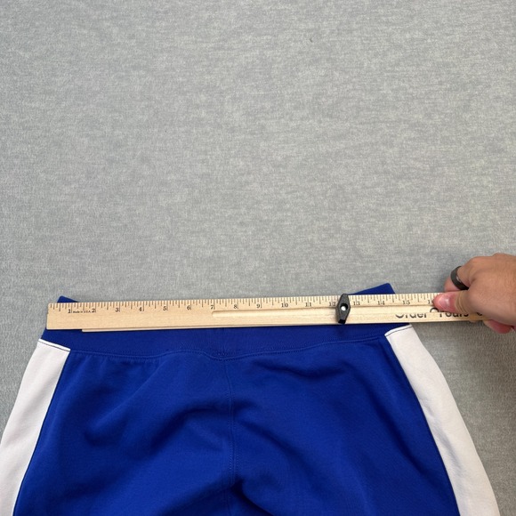 Polo Ralph Lauren Sweat Shorts Womens Medium Blue Red White Striped USA Terry - Picture 9 of 12